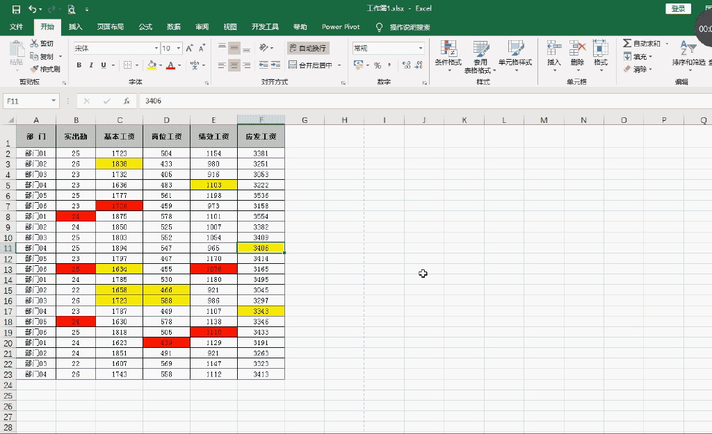 Excel技巧，Excel打印去掉表格中的颜色！